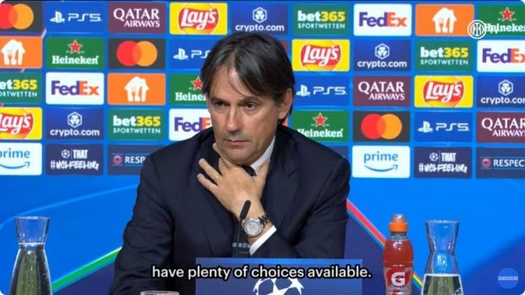 小因扎吉：拜仁是与皇马并列的欧冠热门，国米与拜仁有预算差距